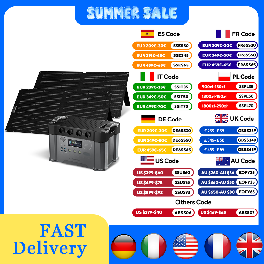 Usb Charger Dynamo - ALLPOWERS S2000 Pro Outdoor Generator 2400W