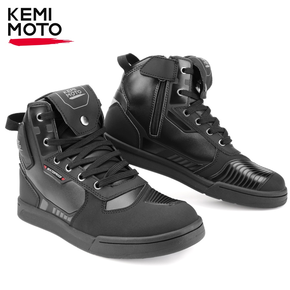 Cycling Commute Shoes - KEMIMOTO Men's Motorcycle Riding Shoes Waterproof