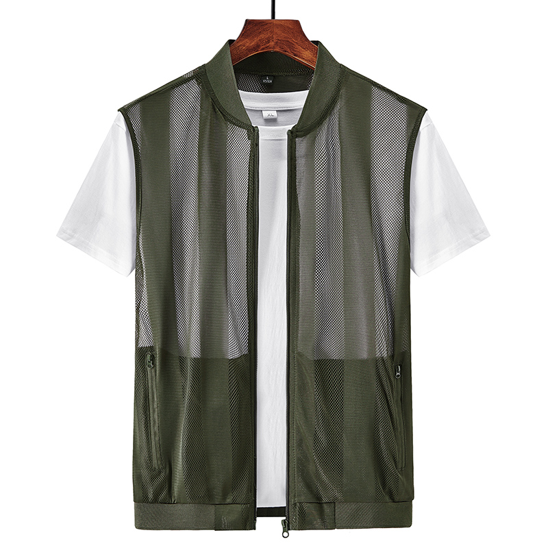 Reflective Vest Cycling - Summer Men Mesh Hollow Waistcoat Breathable