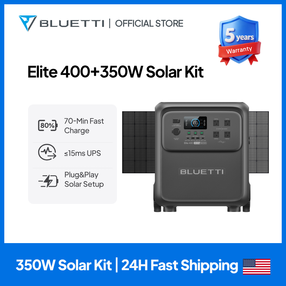 Usb Charger Dynamo - BLUETTI Elite 400 3840Wh Solar Generator