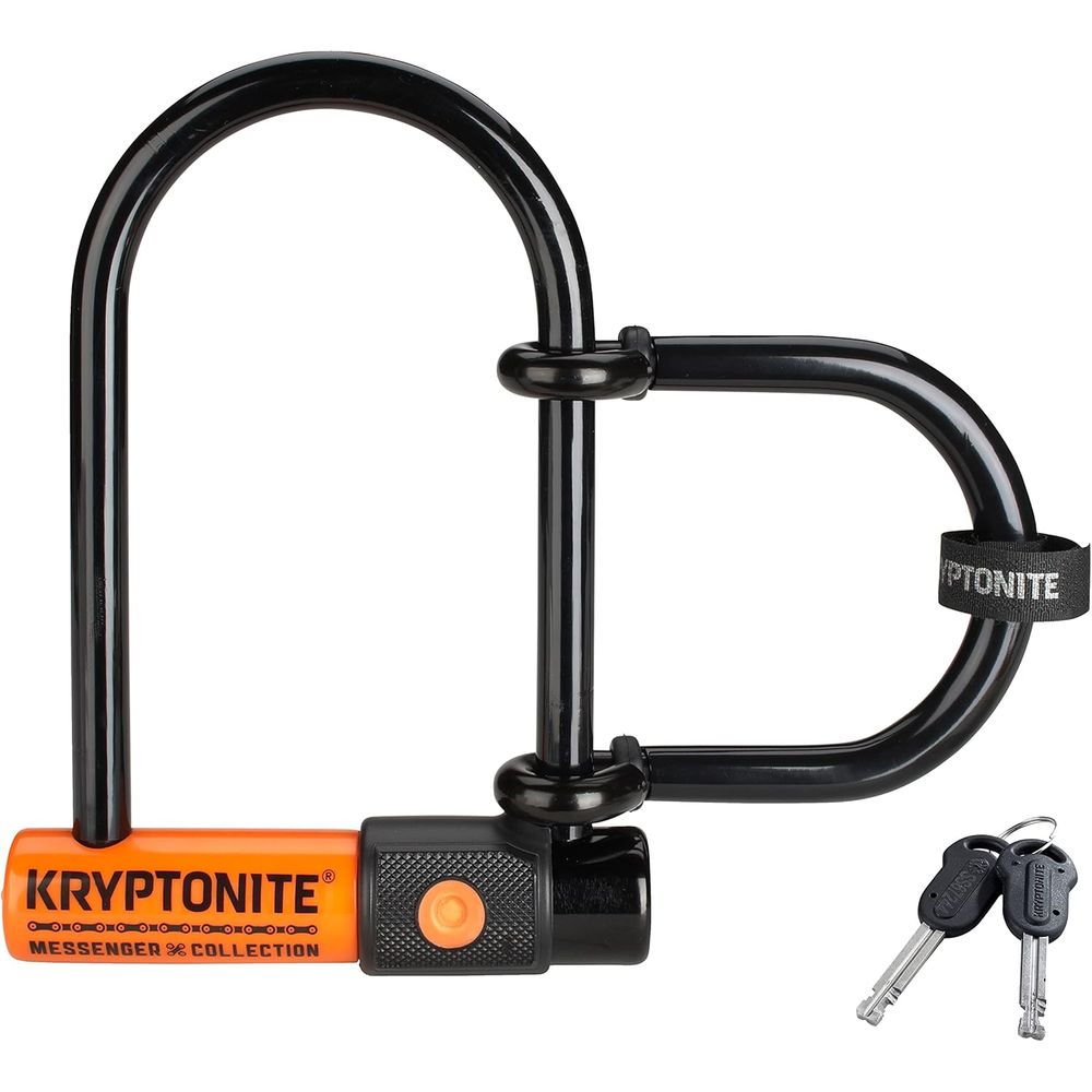 U Lock Heavy Duty - Menger Mini Bike U-Lock with Wheel