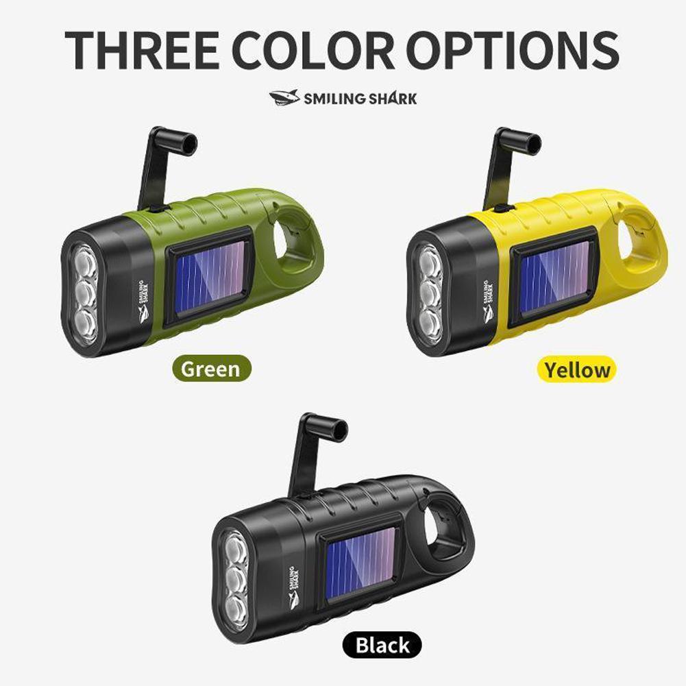 Usb Charger Dynamo - Portable Outdoor Hand Crank Solar Powered