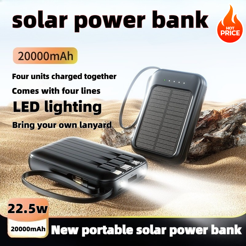 Usb Charger Dynamo - 50000mAh Solar Power Bank Super Fast