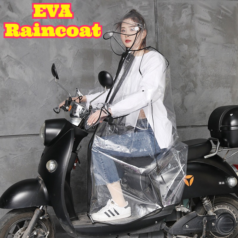 Transparent EVA Rain Poncho Ho - Cycling Commute In Rain recensie en prijs