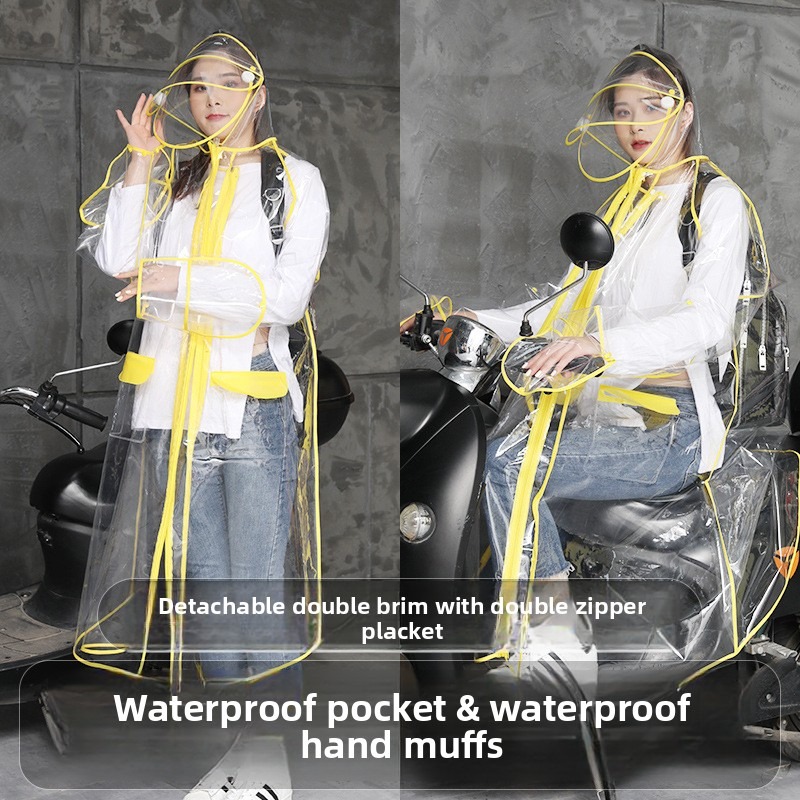 Transparent EVA Rain Poncho Ho - Cycling Commute In Rain recensie en prijs
