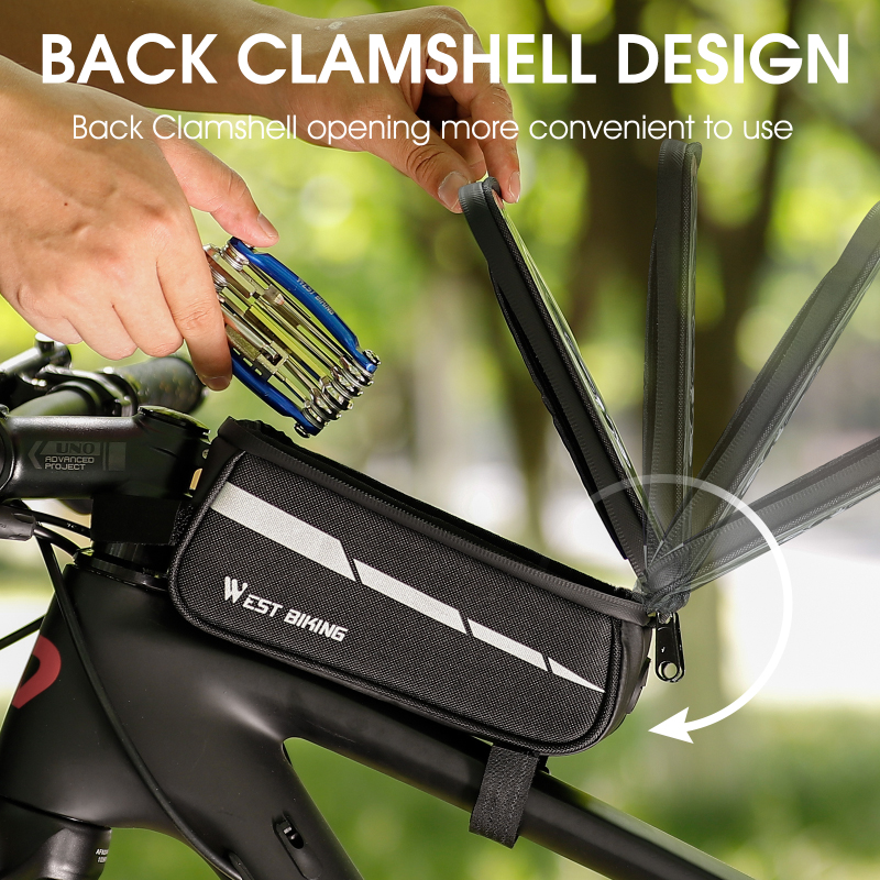 WEST BIKING Bicycle Top Tube B - Cycling Commuter Backpack Waterproof recensie en prijs
