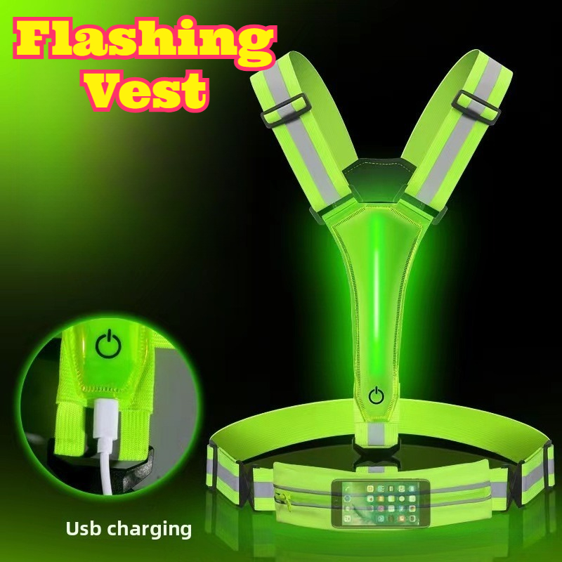 LED Glowing Reflective Vest Hi - Reflective Vest Cycling recensie en prijs