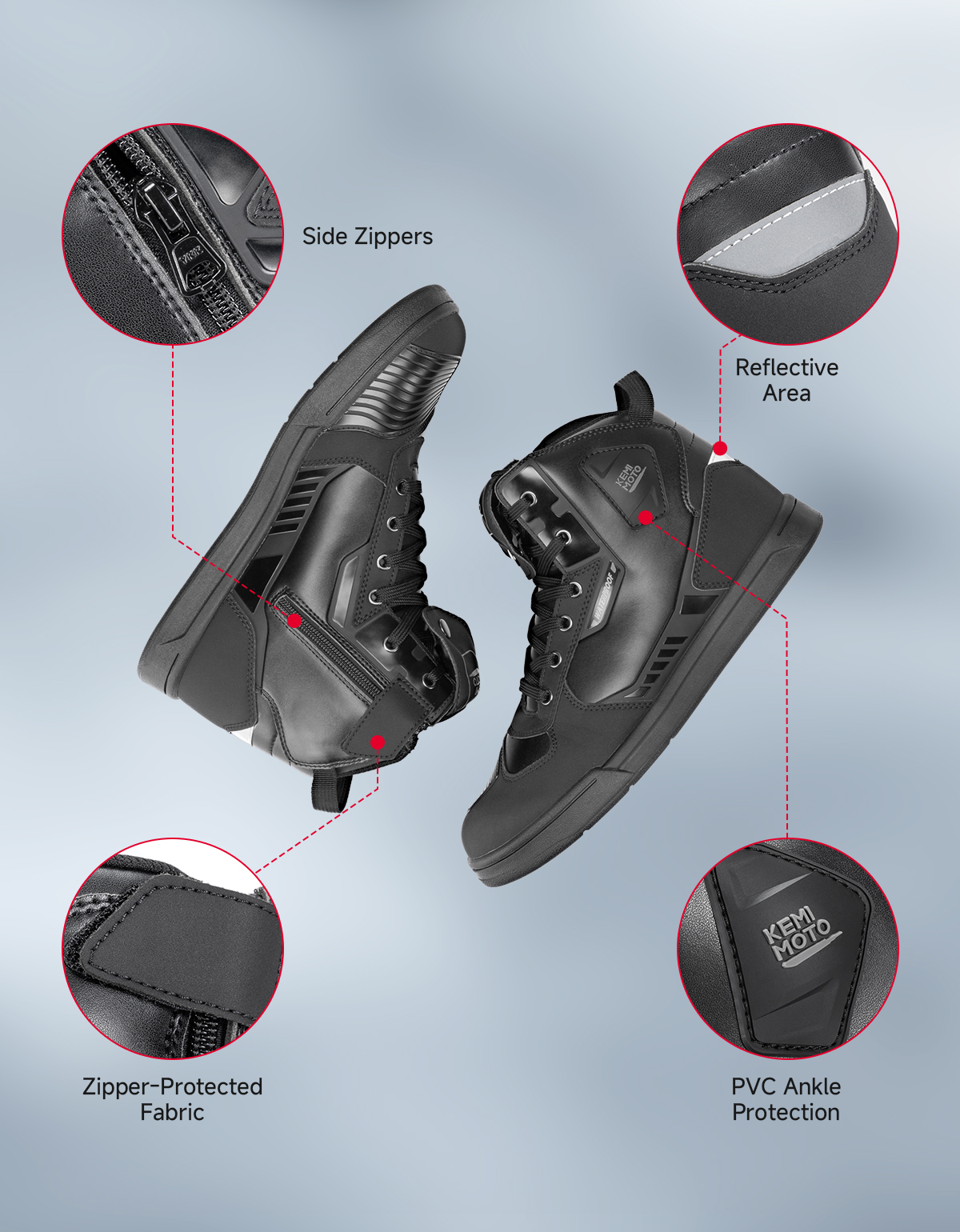 KEMIMOTO Men's Motorcycle Ridi - Cycling Commute Shoes recensie en prijs