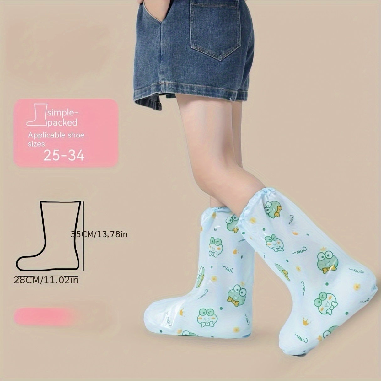 10pc Frog Cartoon Shoe Covers  - Cycling Commute Shoes recensie en prijs