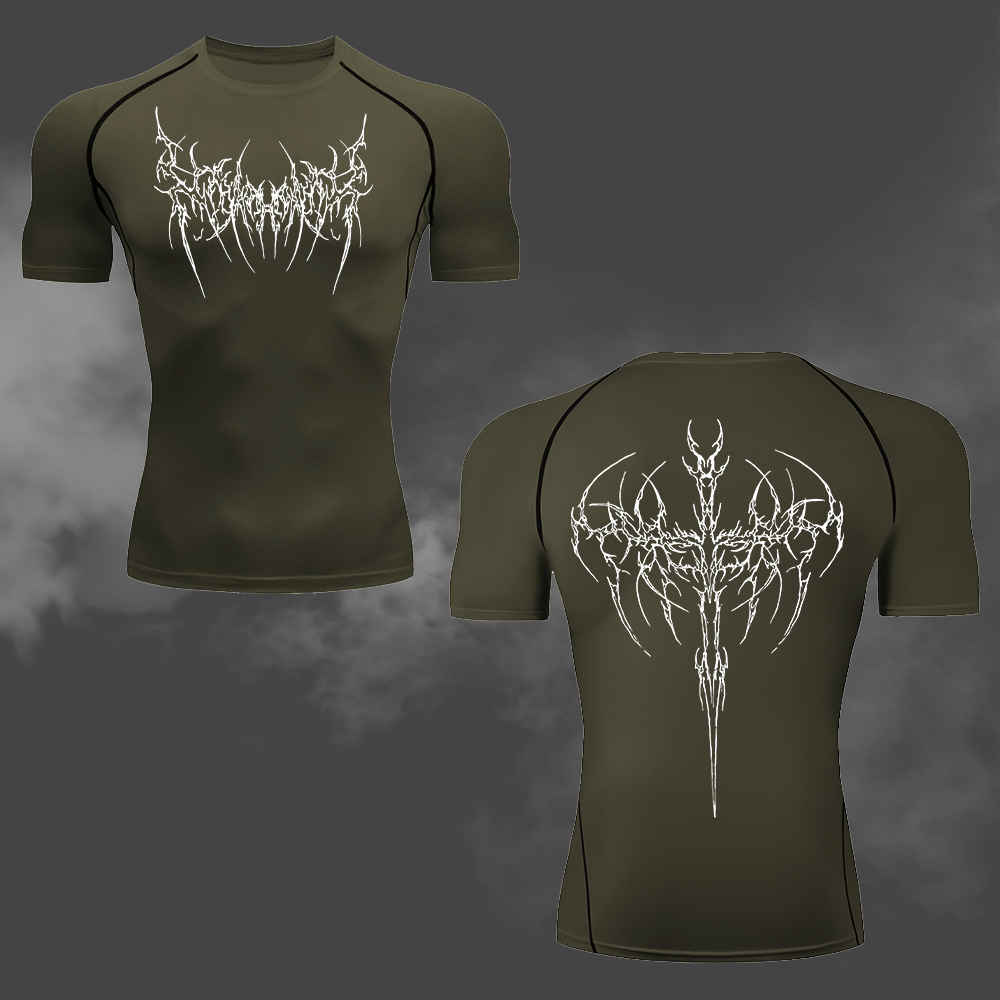Men's Compression T-Shirt Goth - Cycling Commute Training recensie en prijs