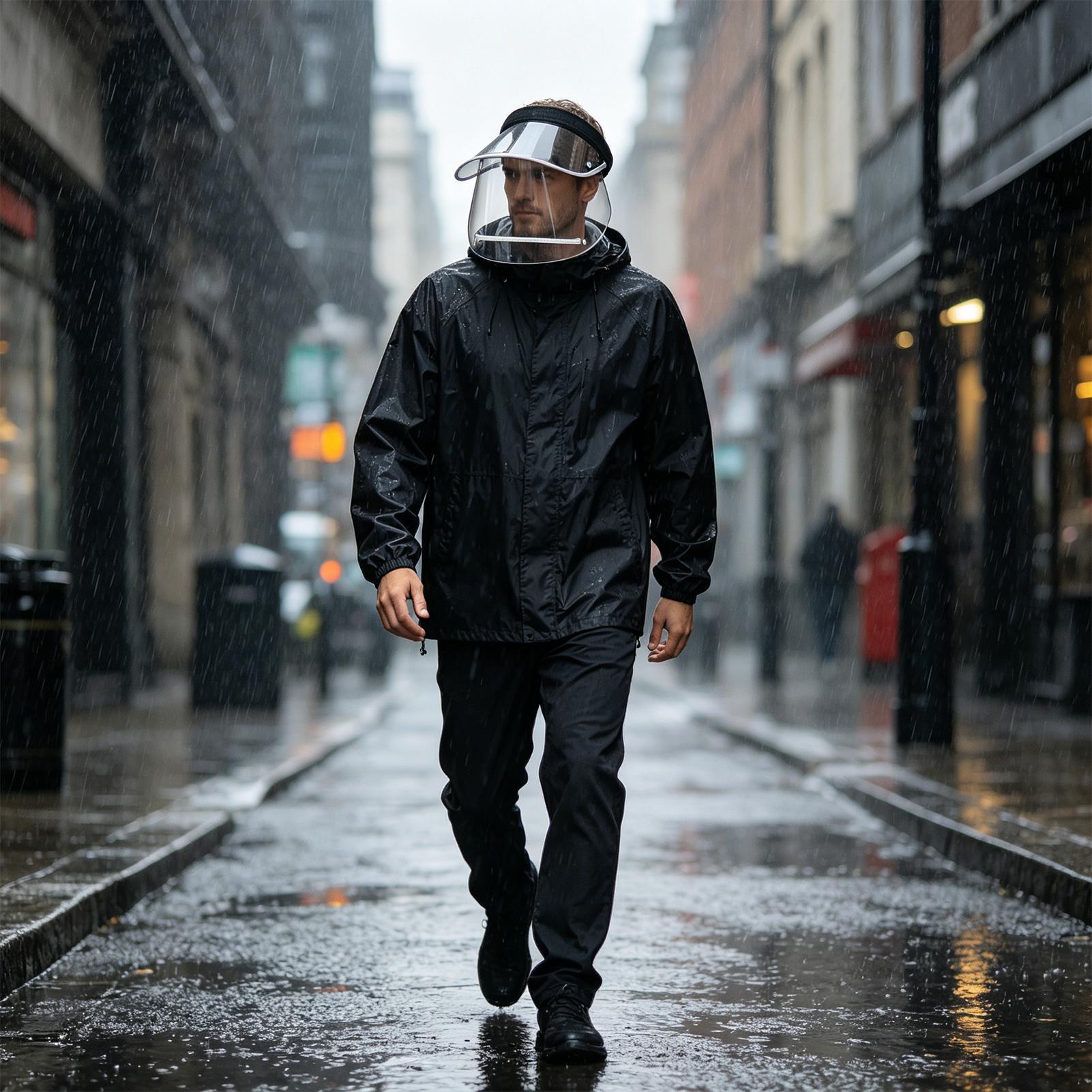 Rain Shield For Face Wide Brim - Cycling Commute In Rain recensie en prijs