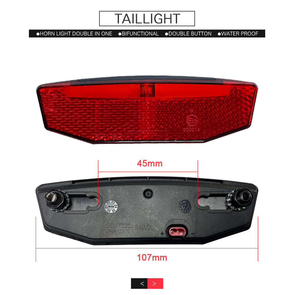 Ebike Light and Horn Switch, H - Bike Light Front Rear recensie en prijs