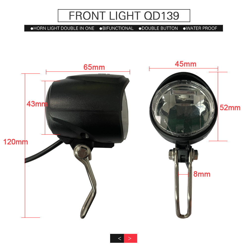 Ebike Light and Horn Switch, H - Bike Light Front Rear recensie en prijs