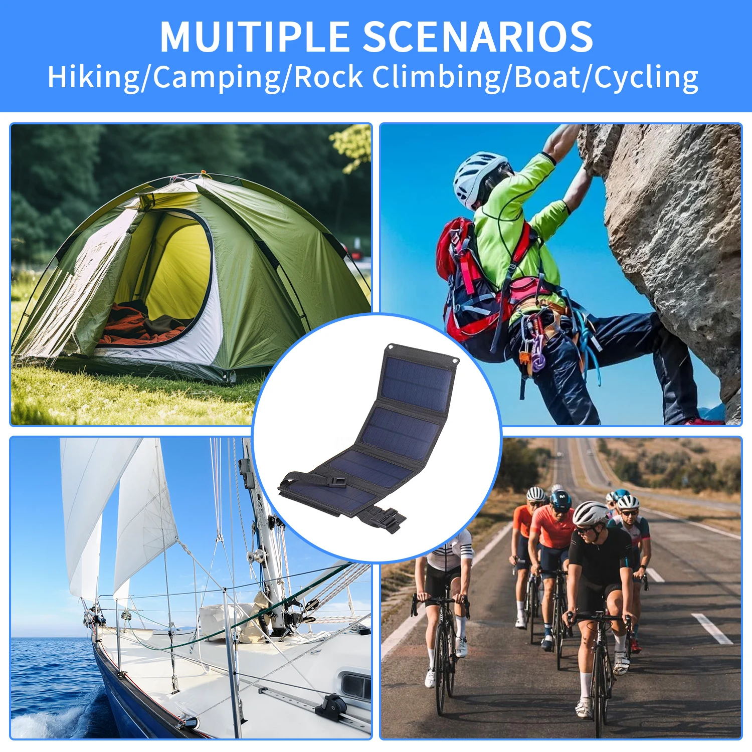 Foldable solar panel 20W 50W 6 - Usb Charger Dynamo recensie en prijs