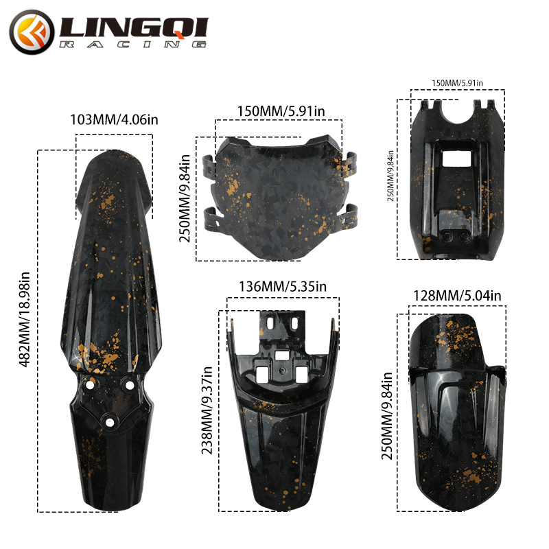 LINGQI Front Rear Mudguard Pit - Bike Light Front Rear recensie en prijs