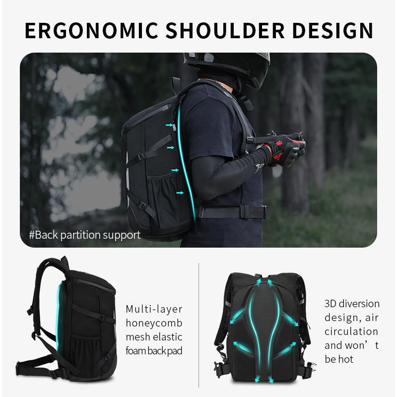 Riding Backpack Motorcycle Hel - Cycling Commuter Backpack Waterproof recensie en prijs