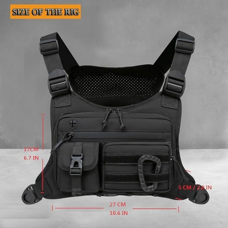 Tactical Chest Bag Men's Vest  - Cycling Commuter Backpack Waterproof recensie en prijs