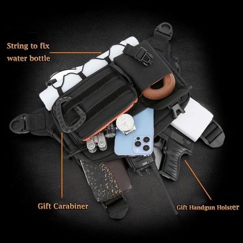 Tactical Chest Bag Men's Vest  - Cycling Commuter Backpack Waterproof recensie en prijs