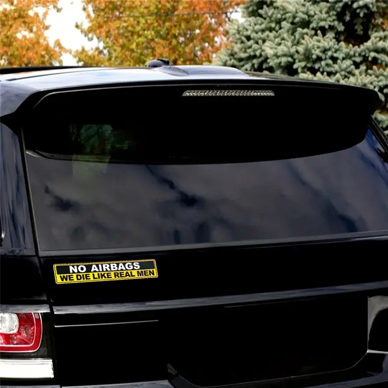 2pcs Caution NO AIRBAGS We Die - Cycling Quote recensie en prijs