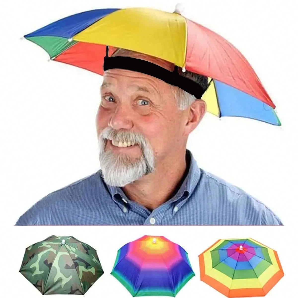 Hands Free Head Wear Umbrella  - Cycling Commute In Rain recensie en prijs