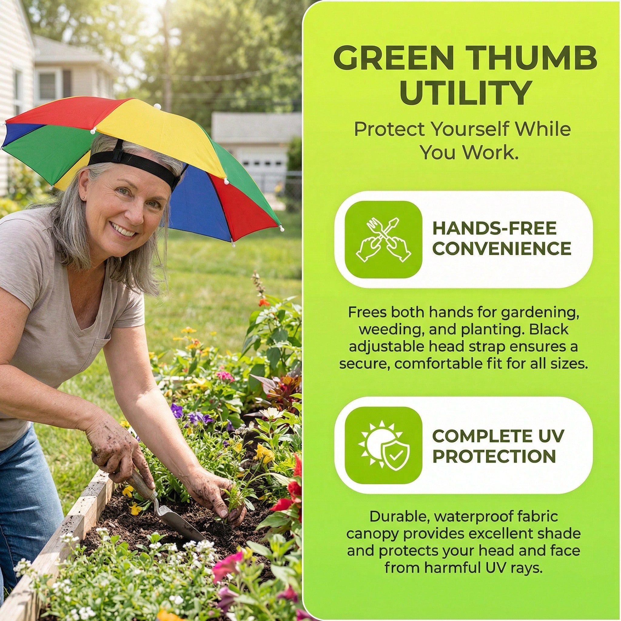 Hands Free Head Wear Umbrella  - Cycling Commute In Rain recensie en prijs