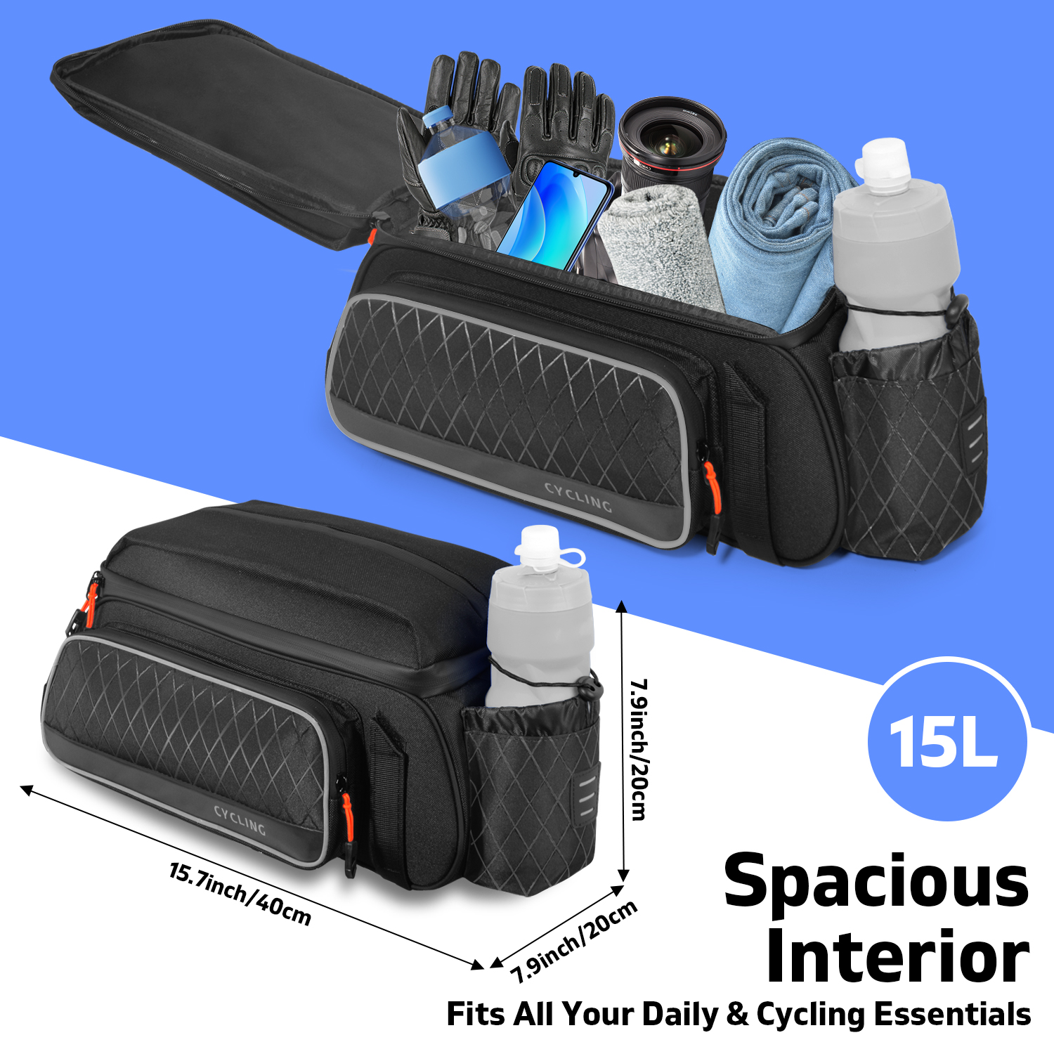 Cycling Rear Seat Bag Multifun - Cycling Commute Distance recensie en prijs