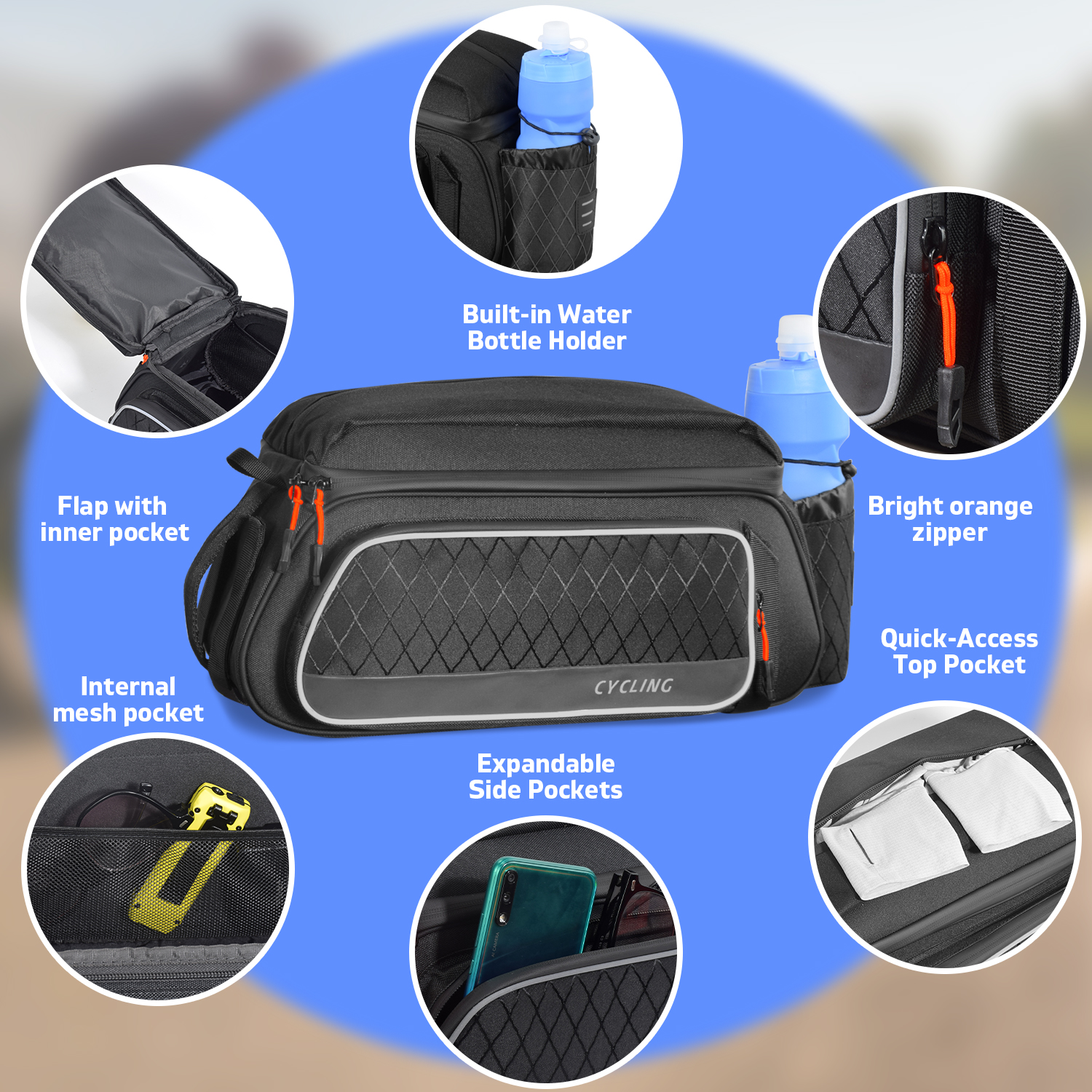 Cycling Rear Seat Bag Multifun - Cycling Commute Distance recensie en prijs