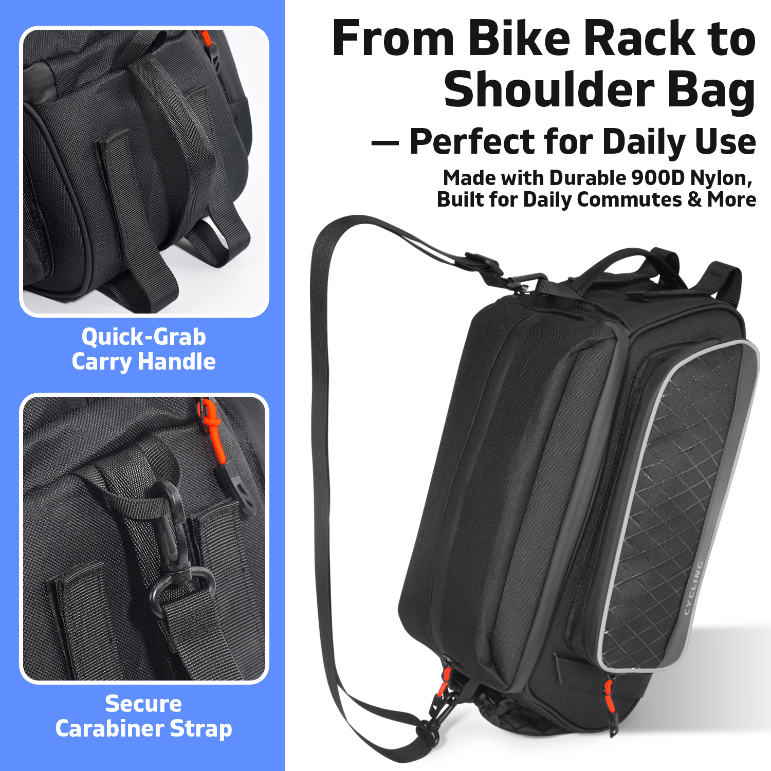 Cycling Rear Seat Bag Multifun - Cycling Commute Distance recensie en prijs