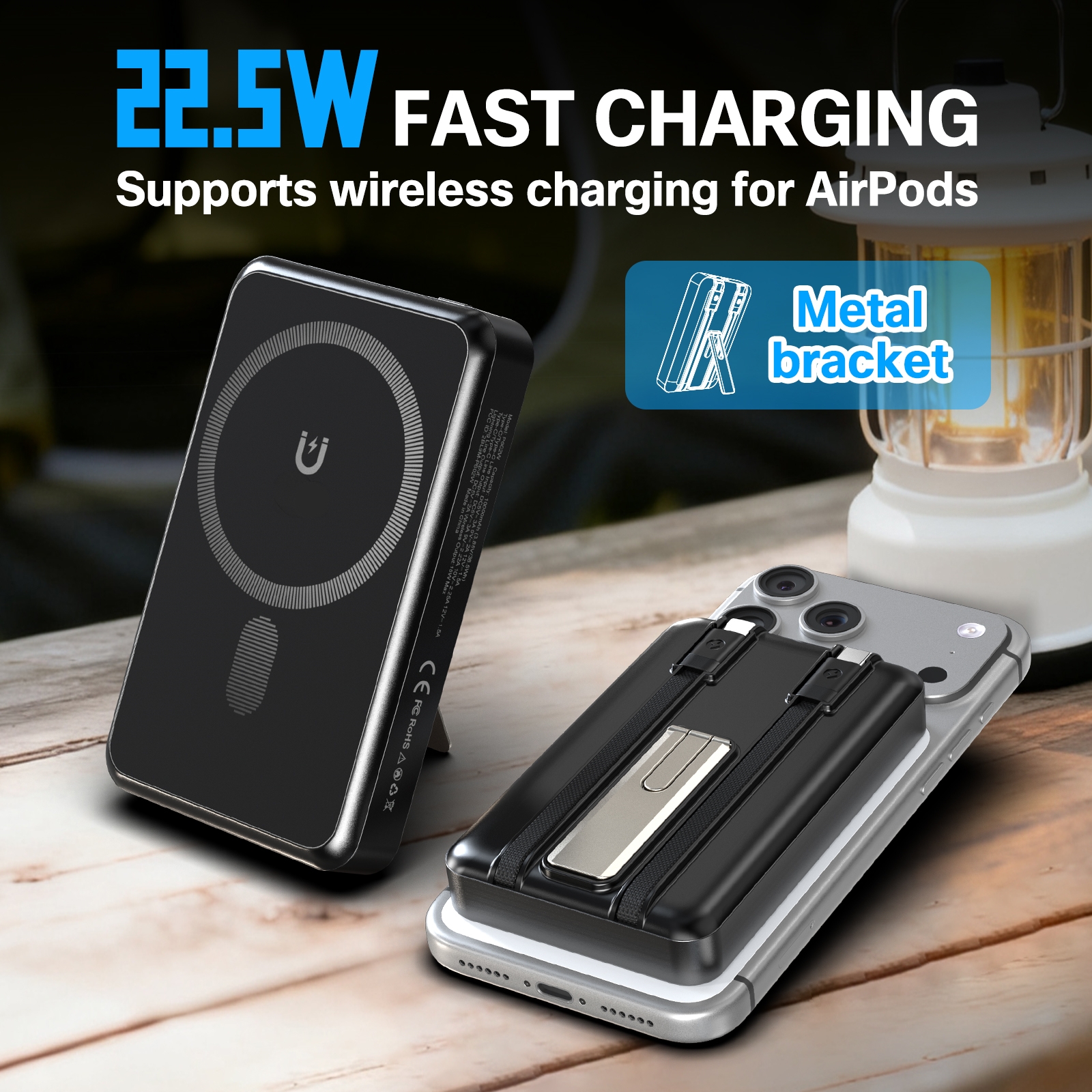 10000mAh Magnetic Wireless Pow - Usb Charger Dynamo recensie en prijs