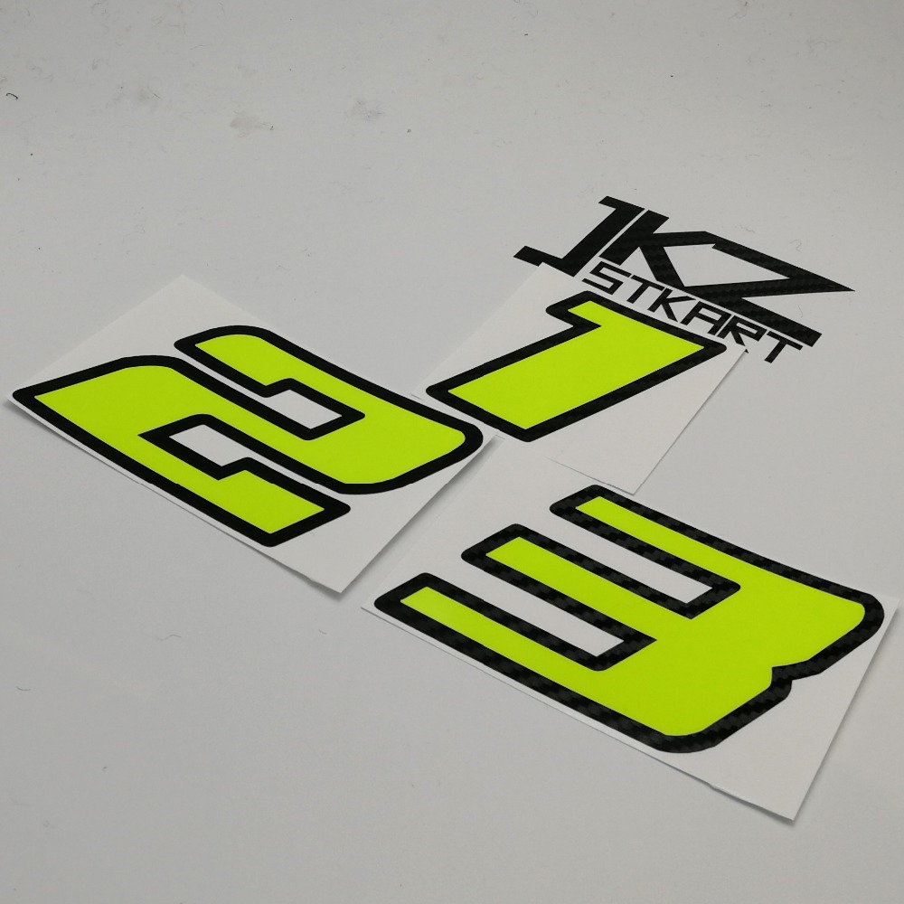 JKZ STKART Neon Number Sticker - Cycling Quote recensie en prijs