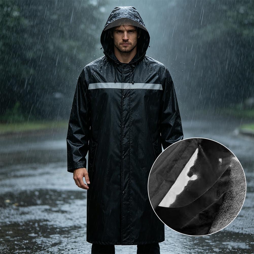 Waterproof Hooded Rain Poncho, - Cycling Commute In Rain recensie en prijs