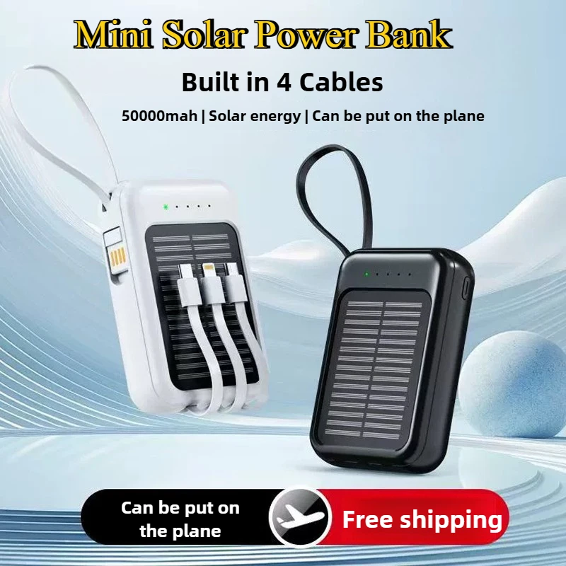 50000mAh Solar Power Bank Supe - Usb Charger Dynamo recensie en prijs