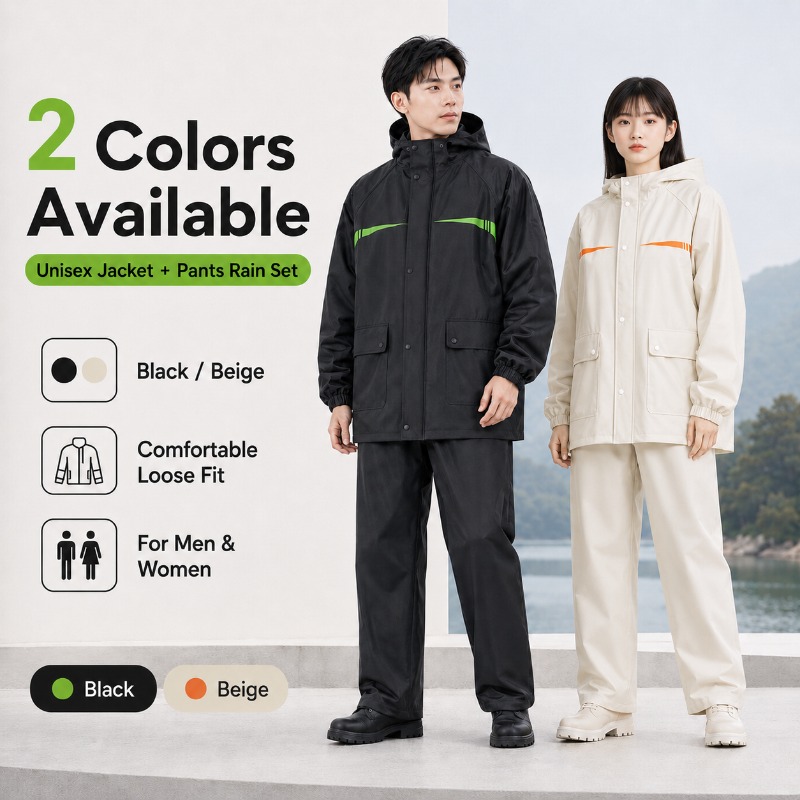Unisex 2-Piece Waterproof Cycl - Cycling Commute In Rain recensie en prijs