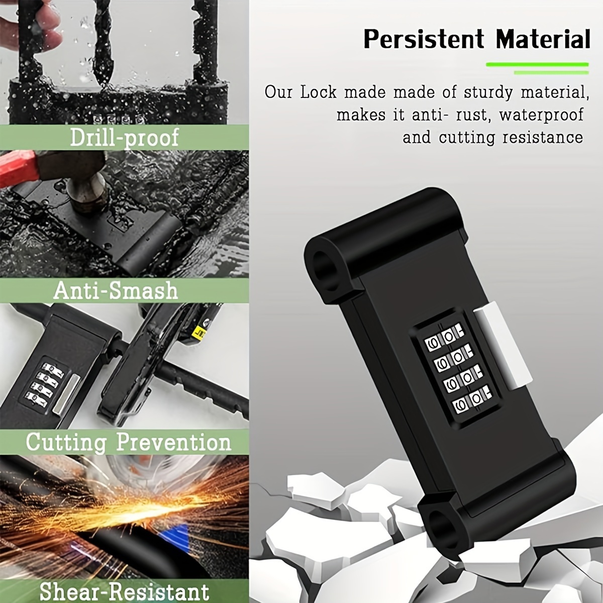 16.5 inch 4 Digit Heavy Duty U - U Lock Heavy Duty recensie en prijs