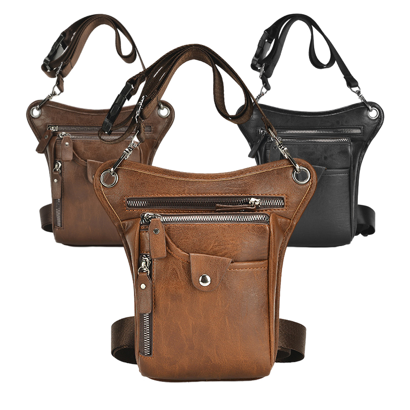 Vintage Pu Leather Waist Pack  - Cycling Commute Bag recensie en prijs
