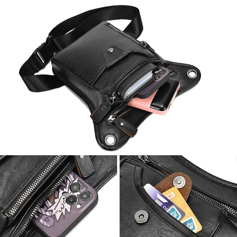 Vintage Pu Leather Waist Pack  - Cycling Commute Bag recensie en prijs