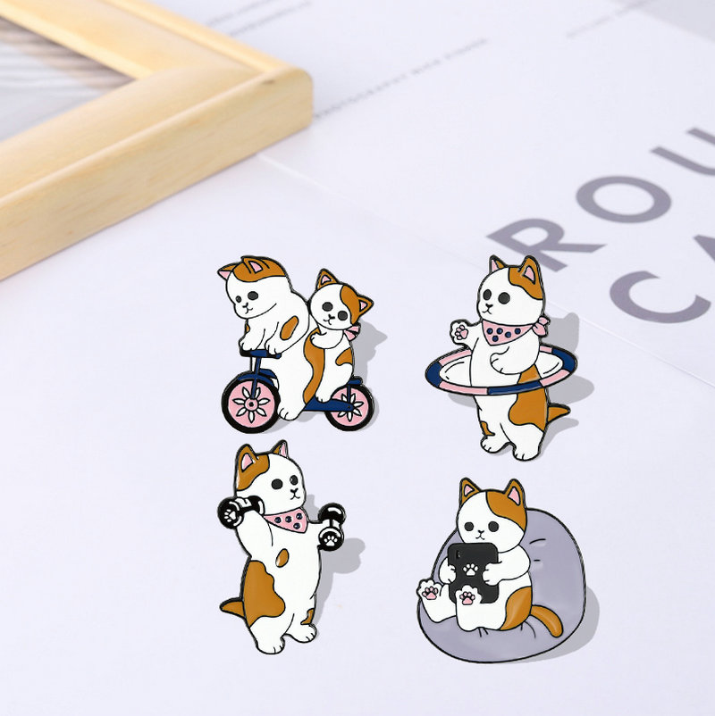Funny Cats Enamel Pin Custom C - Cycling Commute Bag recensie en prijs