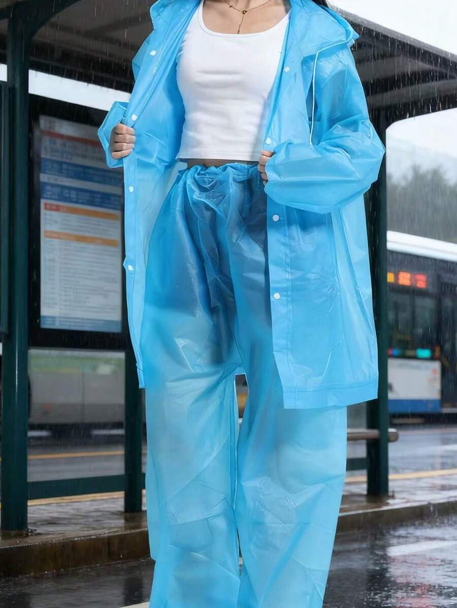 2pcs Unisex full-body rain sui - Cycling Commute In Rain recensie en prijs