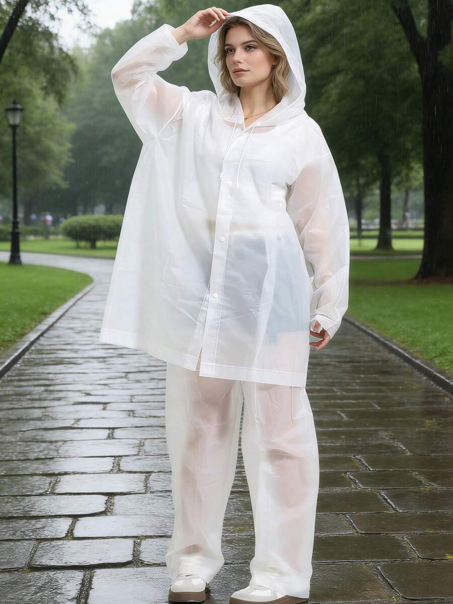 2pcs Unisex full-body rain sui - Cycling Commute In Rain recensie en prijs